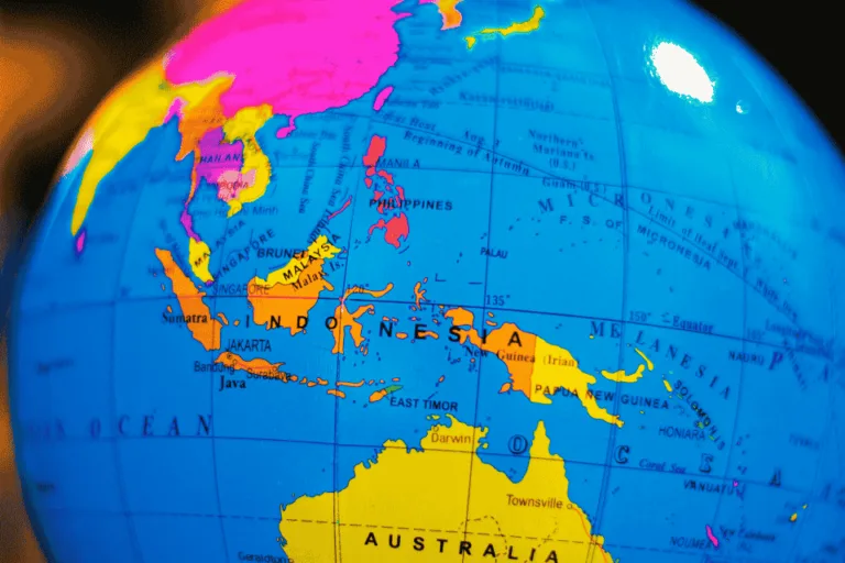 Garis Meridian, Lintang dan Bujur di Peta Indonesia